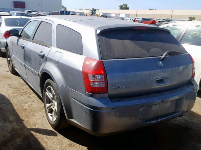 2D4FV47T66H531598 - 2006 DODGE MAGNUM SE BLUE photo 3