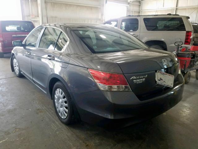 1HGCP2F3XAA160695 - 2010 HONDA ACCORD LX GRAY photo 3