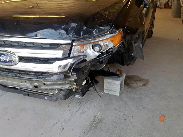 2FMDK3JC4EBB38390 - 2014 FORD EDGE SEL BLACK photo 9