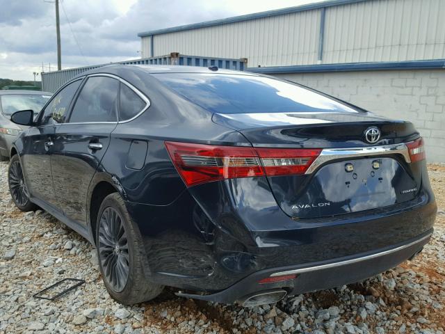 4T1BK1EB7GU201427 - 2016 TOYOTA AVALON XLE BLACK photo 3