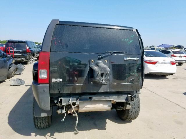 5GTDN136668143949 - 2006 HUMMER H3 BLACK photo 9