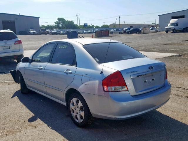 KNAFE121575401965 - 2007 KIA SPECTRA EX SILVER photo 3