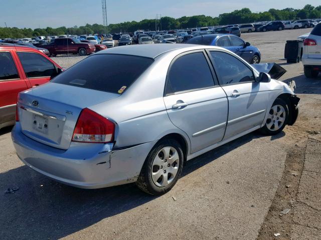 KNAFE121575401965 - 2007 KIA SPECTRA EX SILVER photo 4