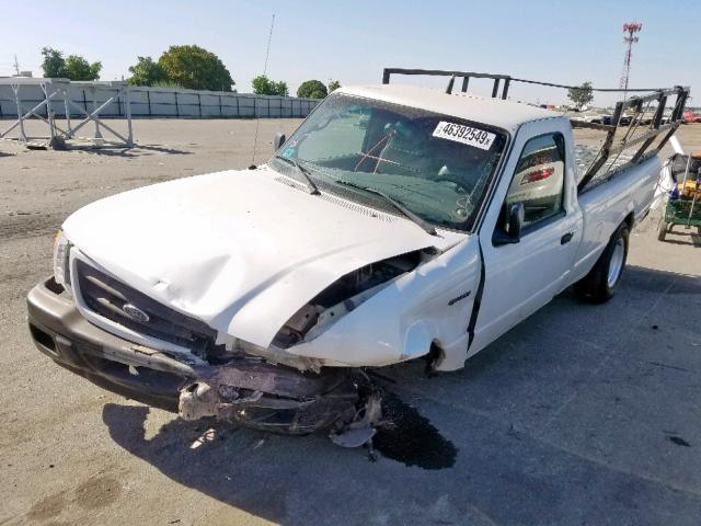 1FTYR10U53PB05162 - 2003 FORD RANGER WHITE photo 2