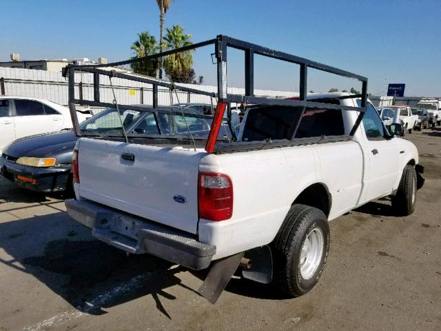 1FTYR10U53PB05162 - 2003 FORD RANGER WHITE photo 4