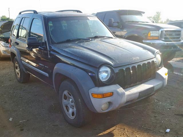 1J4FK48103W573369 - 2003 JEEP LIBERTY SP BLACK photo 1