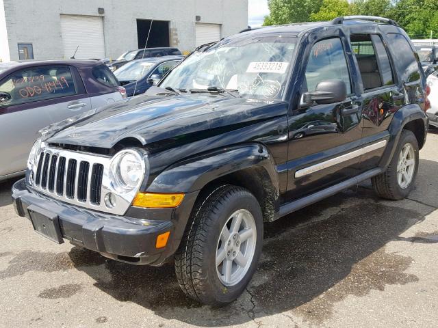 1J8GL58K85W534322 - 2005 JEEP LIBERTY LI BLACK photo 2