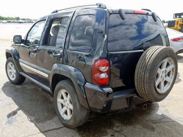 1J8GL58K85W534322 - 2005 JEEP LIBERTY LI BLACK photo 3