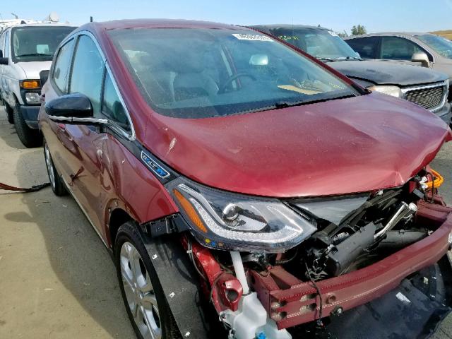 1G1FY6S01K4122647 - 2019 CHEVROLET BOLT EV LT RED photo 1