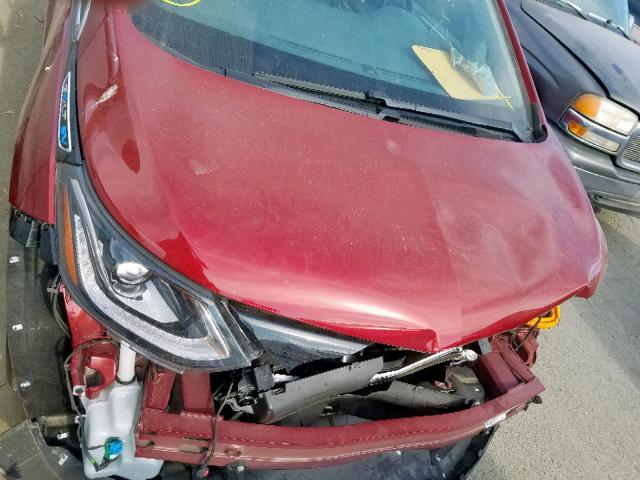 1G1FY6S01K4122647 - 2019 CHEVROLET BOLT EV LT RED photo 7