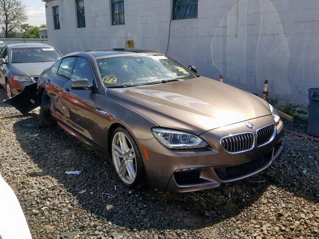 WBA6B4C58ED371326 - 2014 BMW 650 XI BROWN photo 1