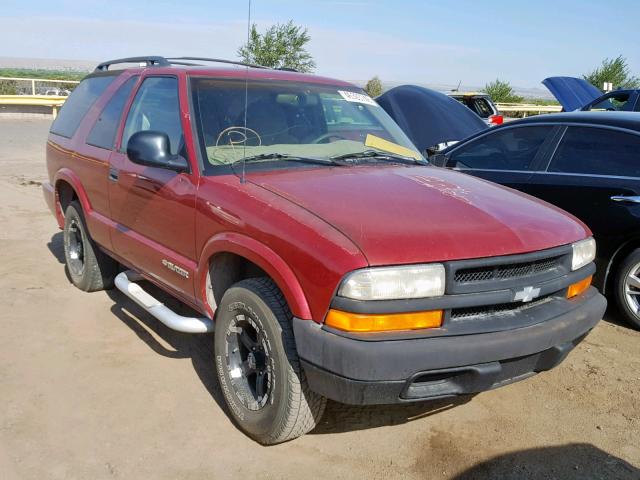 1GNCS18W0WK252499 - 1998 CHEVROLET BLAZER MAROON photo 1