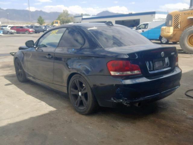 WBAUP9C53AVF49415 - 2010 BMW 128 I BLACK photo 3