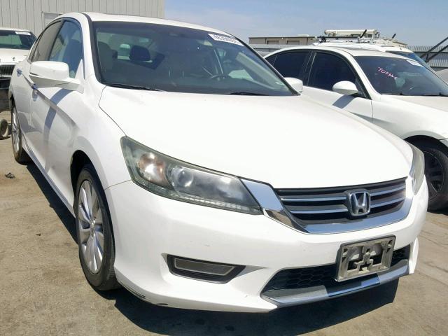 1HGCR2F87DA207773 - 2013 HONDA ACCORD EXL WHITE photo 1