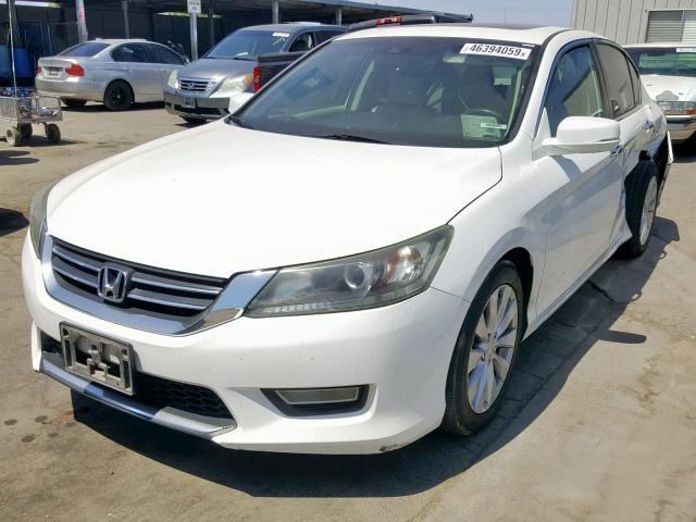 1HGCR2F87DA207773 - 2013 HONDA ACCORD EXL WHITE photo 2