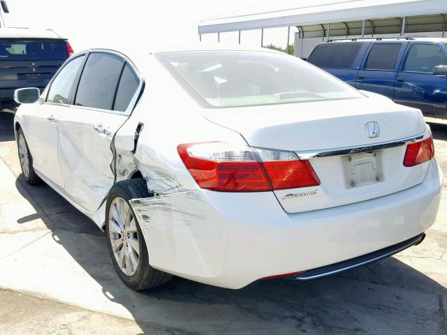 1HGCR2F87DA207773 - 2013 HONDA ACCORD EXL WHITE photo 3