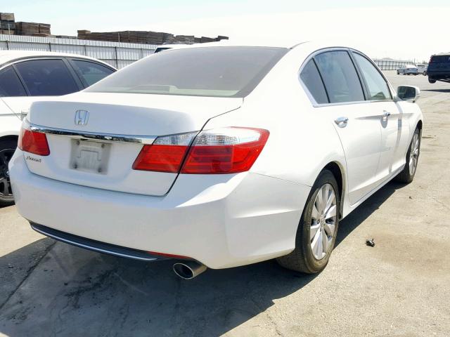 1HGCR2F87DA207773 - 2013 HONDA ACCORD EXL WHITE photo 4