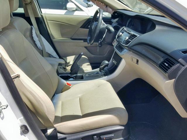 1HGCR2F87DA207773 - 2013 HONDA ACCORD EXL WHITE photo 5