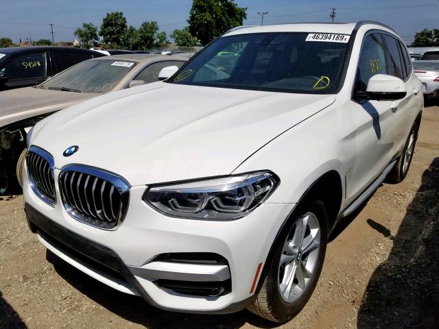 5UXTR7C54KLE94692 - 2019 BMW X3 SDRIVE3 WHITE photo 2