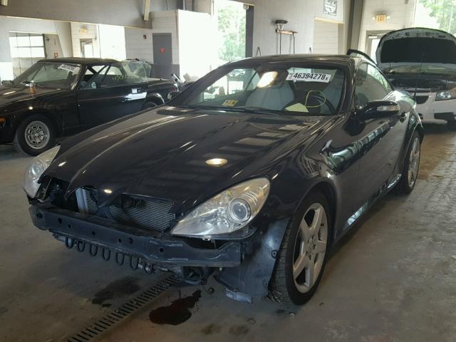 WDBWK56F26F098272 - 2006 MERCEDES-BENZ SLK 350 BLUE photo 2