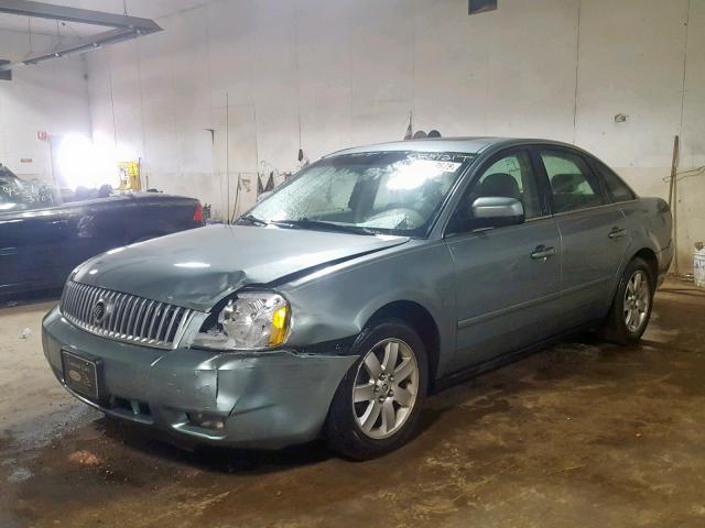 1MEFM40165G617186 - 2005 MERCURY MONTEGO LU BLUE photo 2