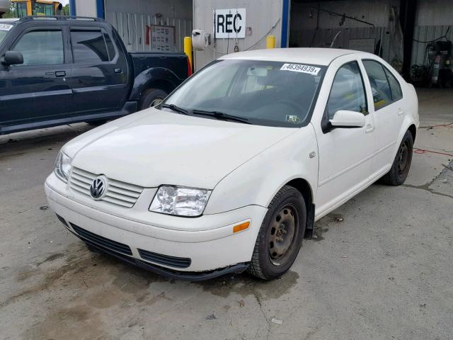 3VWRK69M91M132552 - 2001 VOLKSWAGEN JETTA GL WHITE photo 2