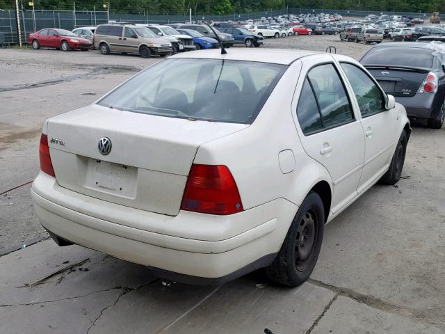 3VWRK69M91M132552 - 2001 VOLKSWAGEN JETTA GL WHITE photo 4