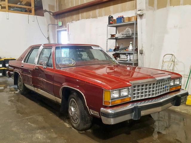 2FABP43F2FX147173 - 1985 FORD LTD CROWN RED photo 1