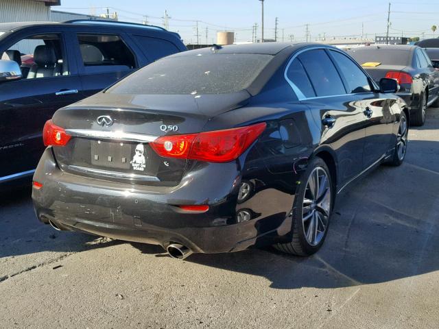 JN1AV7APXHM890105 - 2017 INFINITI Q50 HYBRID BLACK photo 4