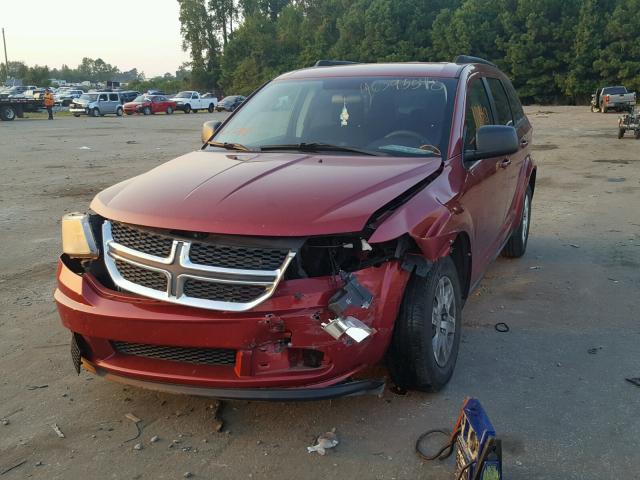 3D4PG4FB8BT552493 - 2011 DODGE JOURNEY EX BURGUNDY photo 2