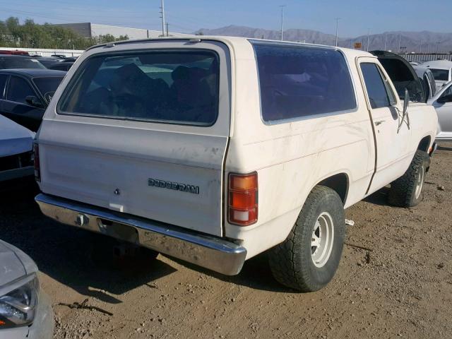 1B4GW12T5FS696231 - 1985 DODGE RAMCHARGER TAN photo 4