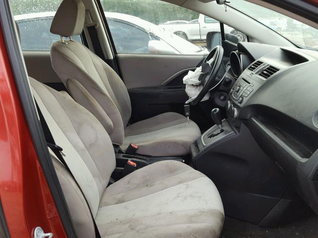 JM1CW2BL8D0147204 - 2013 MAZDA 5 RED photo 5