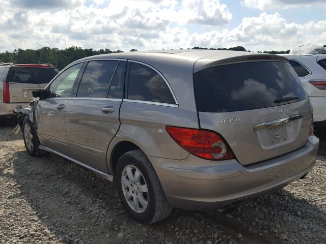 4JGCB65E47A049801 - 2007 MERCEDES-BENZ R 350 BEIGE photo 3