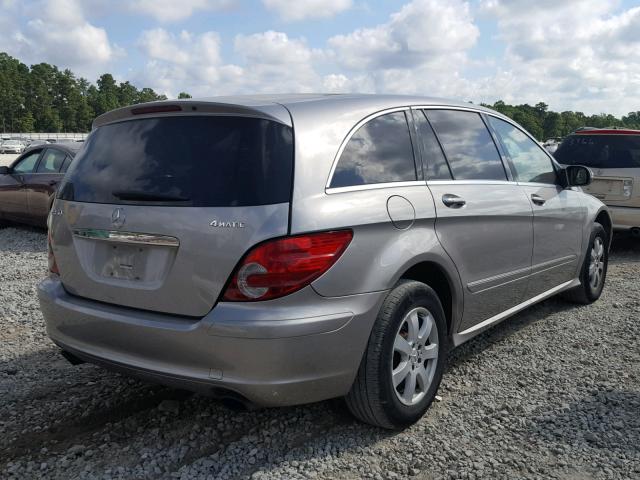 4JGCB65E47A049801 - 2007 MERCEDES-BENZ R 350 BEIGE photo 4