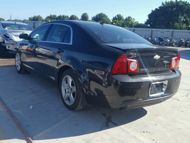 1G1ZB5EB8AF176066 - 2010 CHEVROLET MALIBU LS BLACK photo 3