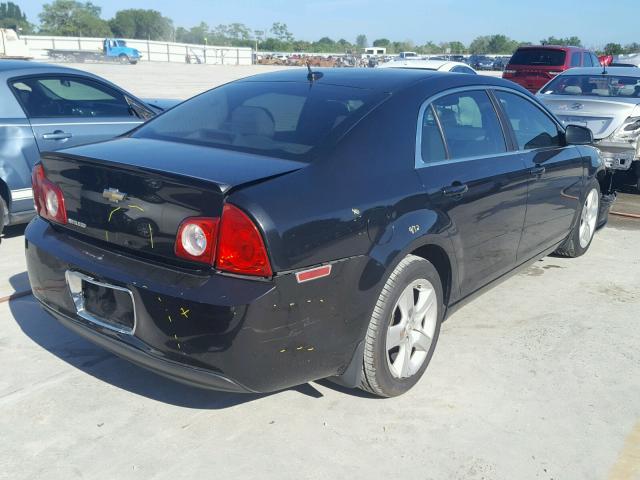 1G1ZB5EB8AF176066 - 2010 CHEVROLET MALIBU LS BLACK photo 4