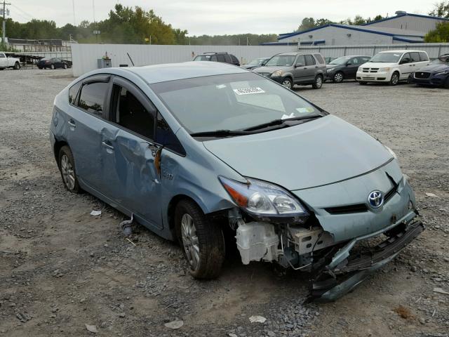 JTDKN3DP5D3036659 - 2013 TOYOTA PRIUS PLUG GREEN photo 1