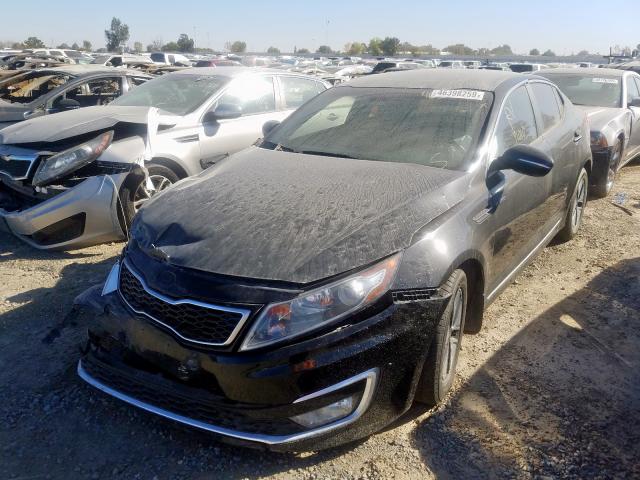 KNAGM4AD8D5057659 - 2013 KIA OPTIMA HYB BLACK photo 2