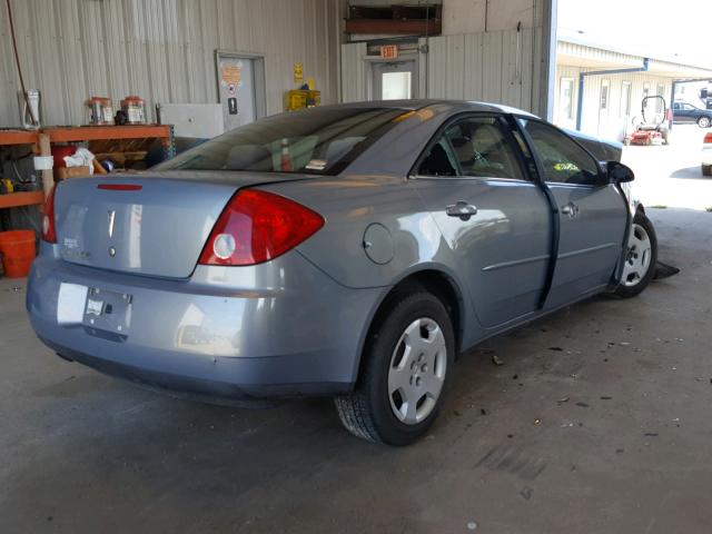 1G2ZF58BX74225882 - 2007 PONTIAC G6 VALUE L GREEN photo 4