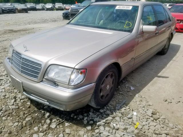 WDBGA51E9SA281486 - 1995 MERCEDES-BENZ S 500 BEIGE photo 2