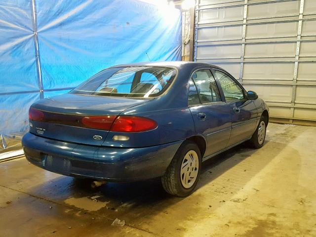 1FAFP13P5WW316509 - 1998 FORD ESCORT SE BLUE photo 4