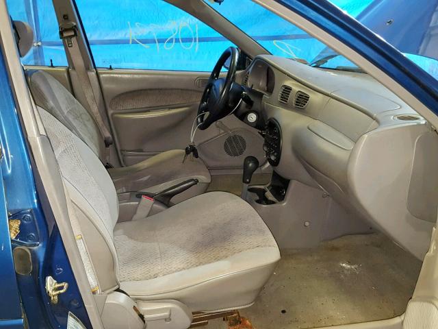 1FAFP13P5WW316509 - 1998 FORD ESCORT SE BLUE photo 5