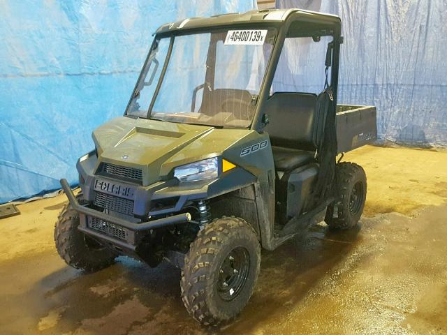 3NSRMA503JE376080 - 2018 POLARIS RANGER 500 GREEN photo 2