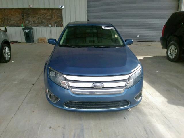 3FAHP0JA4AR229827 - 2010 FORD FUSION SEL BLUE photo 9