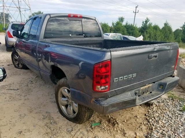 1D7HA18D64S658810 - 2004 DODGE RAM 1500 S GRAY photo 3