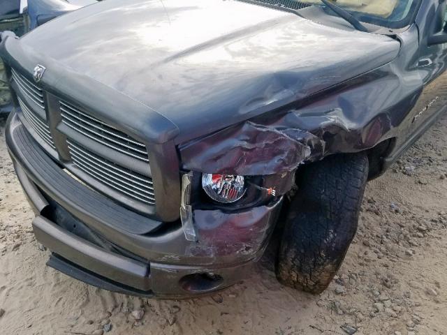 1D7HA18D64S658810 - 2004 DODGE RAM 1500 S GRAY photo 9