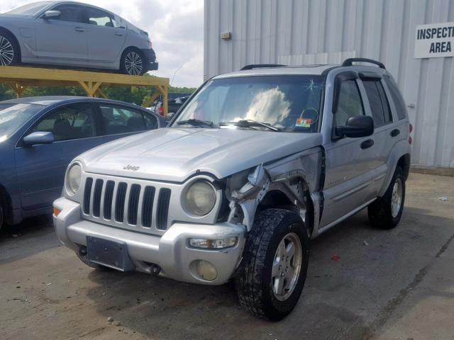 1J8GL58K12W287818 - 2002 JEEP LIBERTY LI GRAY photo 2