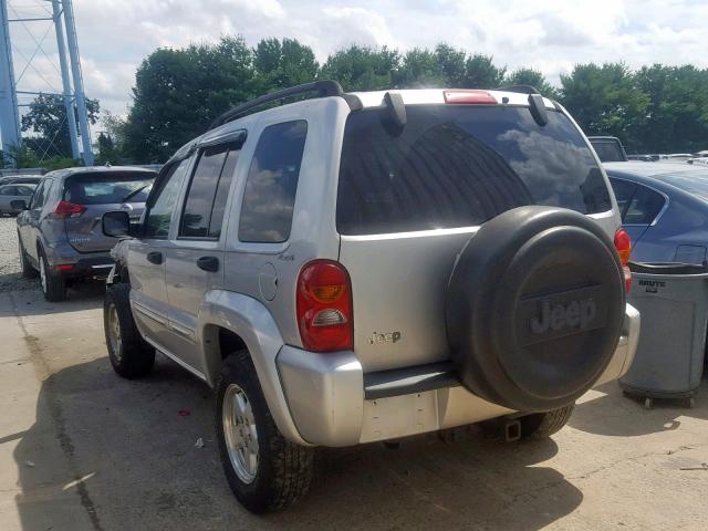 1J8GL58K12W287818 - 2002 JEEP LIBERTY LI GRAY photo 3