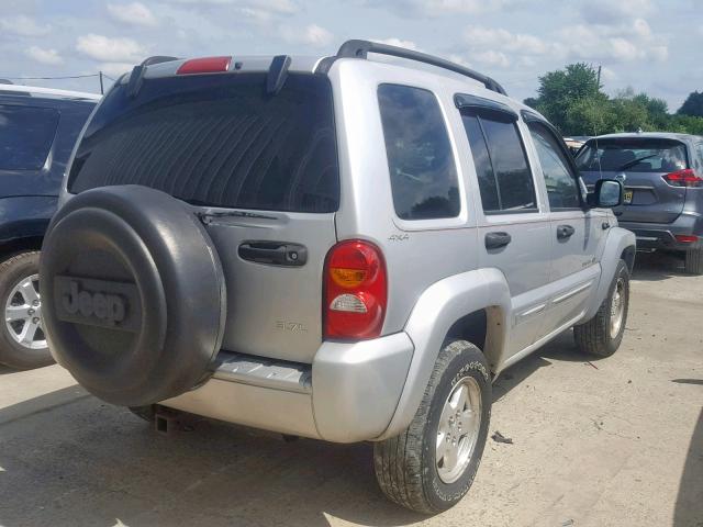 1J8GL58K12W287818 - 2002 JEEP LIBERTY LI GRAY photo 4