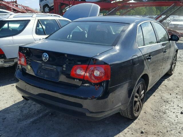 3VWDF31K66M803223 - 2006 VOLKSWAGEN JETTA 2.5L BLACK photo 4